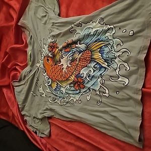 Lightweight Ed Hardy with koiyfish.